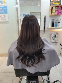 뻗치는머리 붙임머리로 해결!