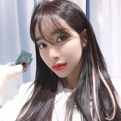 모델자몽님/ 18인치 / 핑크투톤컬러 / 스킬땋기 붙임머리 시술